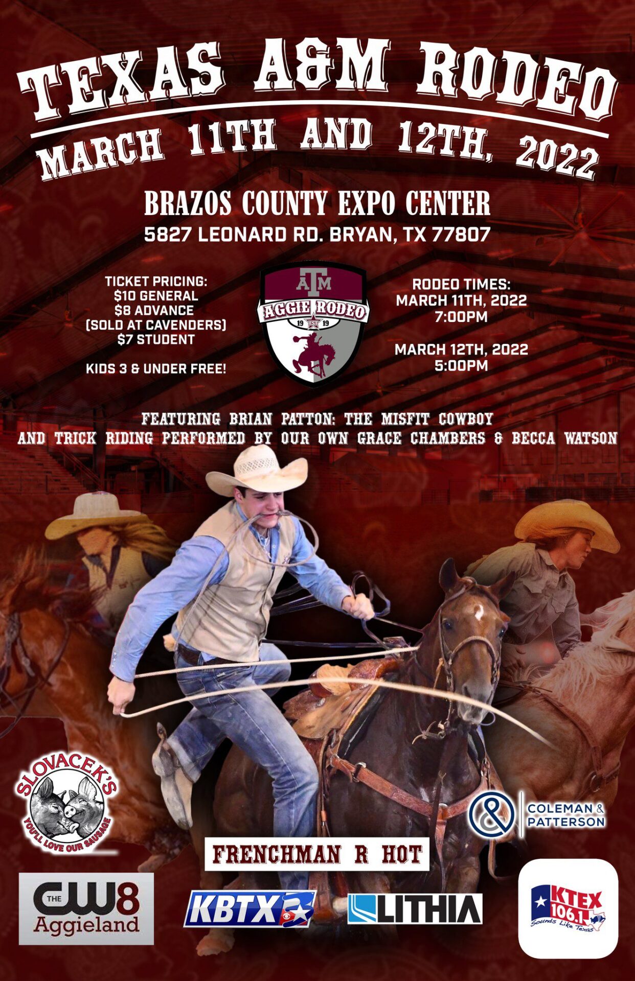 Texas A&M College Rodeo BCS Calendar