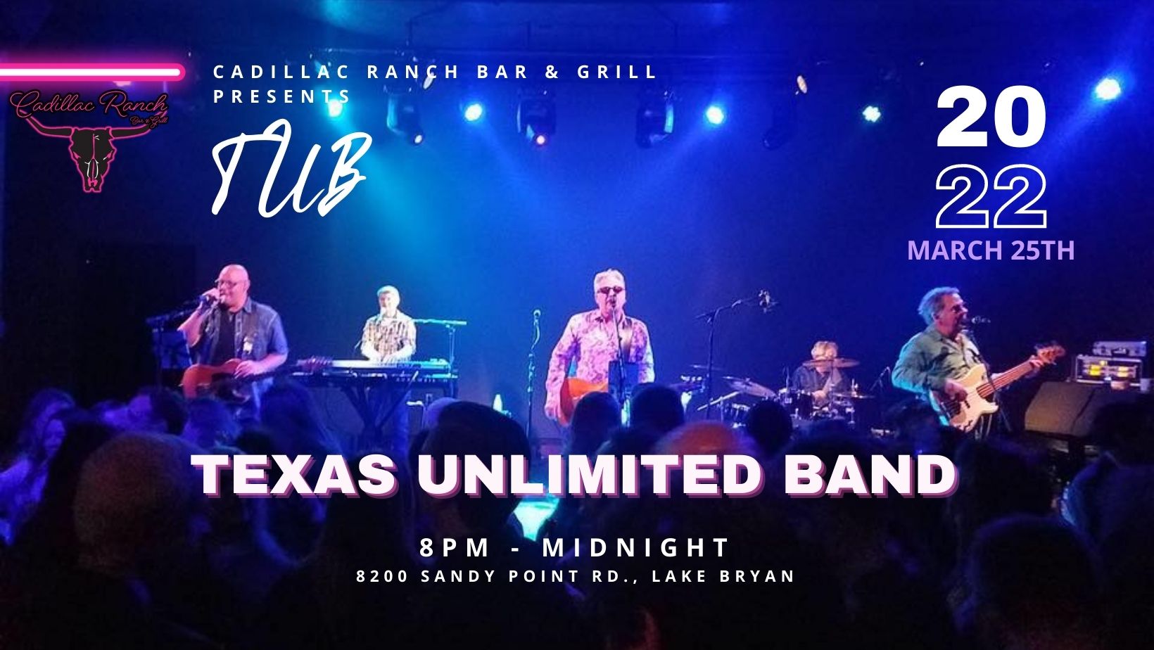 Texas Unlimited Band LIVE Cadillac Ranch Bar & Grill BCS Calendar