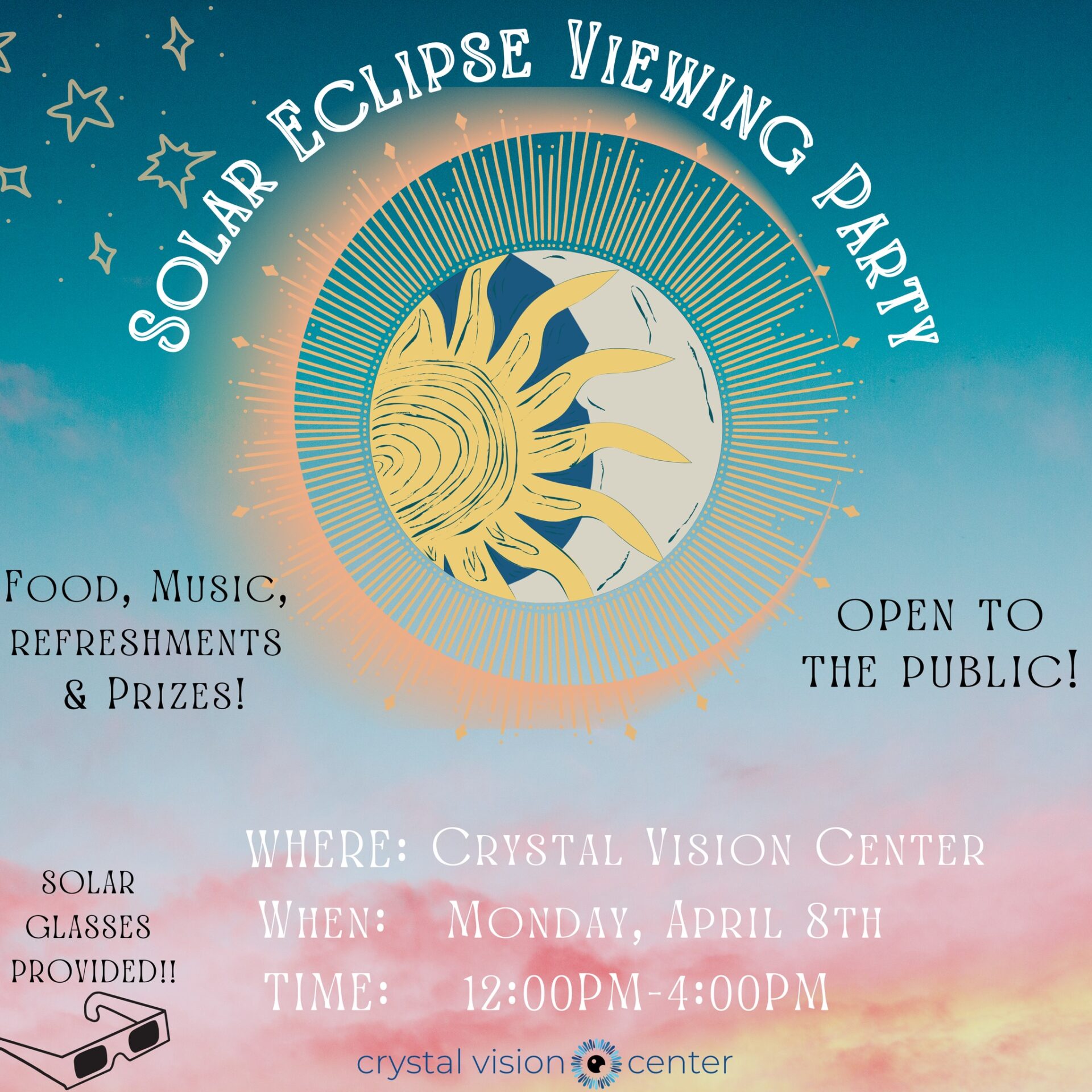 Solar Eclipse View Party at Crystal Vision Center - BCS | Local 